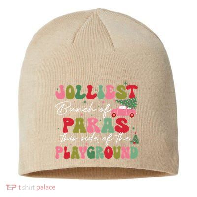 Jolliest Bunch Of Paras This Side Of The Playground Xmas Sustainable Beanie