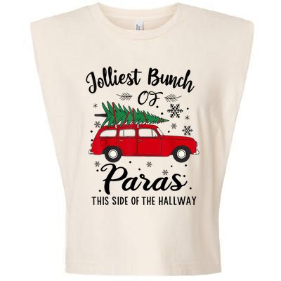 Jolliest Bunch Of Paras This Side Of The Hallway Xmas Garment-Dyed Women's Muscle Tee