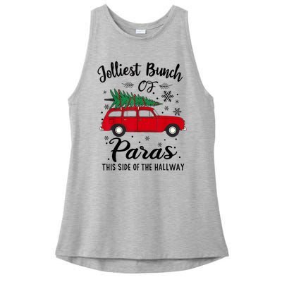 Jolliest Bunch Of Paras This Side Of The Hallway Xmas Ladies PosiCharge Tri-Blend Wicking Tank