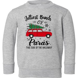 Jolliest Bunch Of Paras This Side Of The Hallway Xmas Toddler Sweatshirt