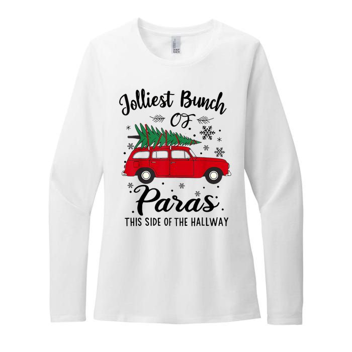 Jolliest Bunch Of Paras This Side Of The Hallway Xmas Womens CVC Long Sleeve Shirt