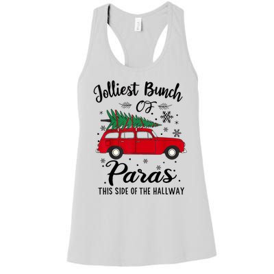 Jolliest Bunch Of Paras This Side Of The Hallway Xmas Women's Racerback Tank