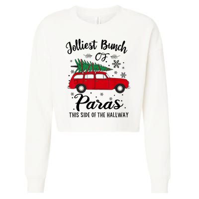 Jolliest Bunch Of Paras This Side Of The Hallway Xmas Cropped Pullover Crew