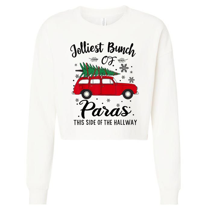 Jolliest Bunch Of Paras This Side Of The Hallway Xmas Cropped Pullover Crew