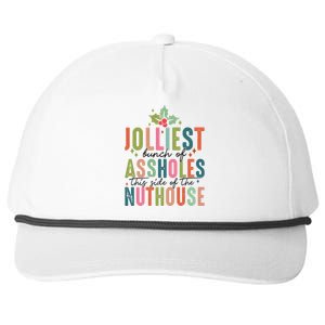 Jolliest Bunch Of Assholes This Side Of The Nut House Great Gift Snapback Five-Panel Rope Hat