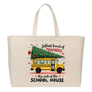 Jolliest Bunch Of Teachers This Side Of The School House Cotton Canvas Jumbo Tote