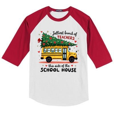 Jolliest Bunch Of Teachers This Side Of The School House Kids Colorblock Raglan Jersey