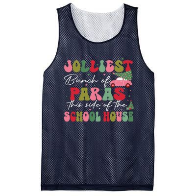 Jolliest Bunch Of Paras This Side Of The School House Xmas Mesh Reversible Basketball Jersey Tank