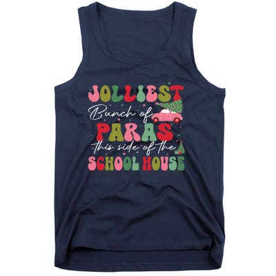 Jolliest Bunch Of Paras This Side Of The School House Xmas Tank Top