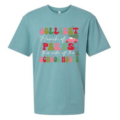 Jolliest Bunch Of Paras This Side Of The School House Xmas Sueded Cloud Jersey T-Shirt