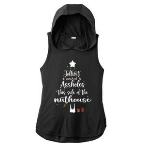 Jolliest Bunch Of Assholes This Side Of The Nut House Ladies PosiCharge Tri-Blend Wicking Draft Hoodie Tank