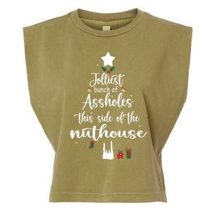 Jolliest Bunch Of Assholes This Side Of The Nut House Garment-Dyed Women's Muscle Tee