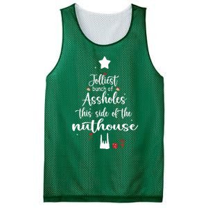 Jolliest Bunch Of Assholes This Side Of The Nut House Mesh Reversible Basketball Jersey Tank