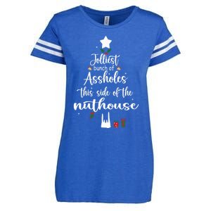 Jolliest Bunch Of Assholes This Side Of The Nut House Enza Ladies Jersey Football T-Shirt