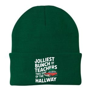 Jolliest Bunch Of Teachers This Side Of The Hallway Xmas Knit Cap Winter Beanie