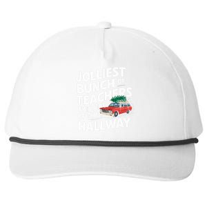 Jolliest Bunch Of Teachers This Side Of The Hallway Xmas Snapback Five-Panel Rope Hat