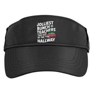 Jolliest Bunch Of Teachers This Side Of The Hallway Xmas Adult Drive Performance Visor