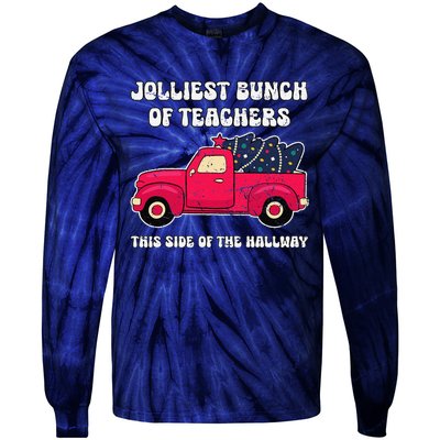 Jolliest Bunch Of Teachers This Side Of The Hallway Tie-Dye Long Sleeve Shirt