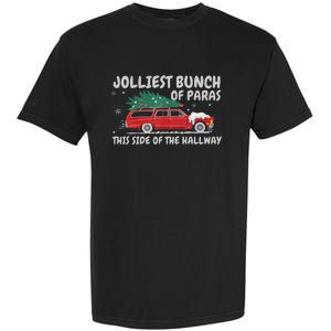 Jolliest Bunch Of Paras This Side Of The Hallway Christmas Garment-Dyed Heavyweight T-Shirt