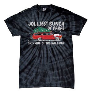 Jolliest Bunch Of Paras This Side Of The Hallway Christmas Tie-Dye T-Shirt