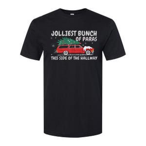 Jolliest Bunch Of Paras This Side Of The Hallway Christmas Softstyle CVC T-Shirt