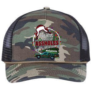 Jolliest Bunch Of Assholes This Side Of The Nut House Retro Rope Trucker Hat Cap