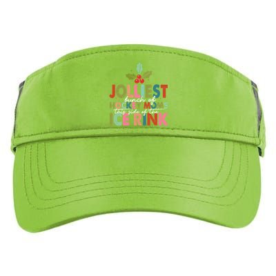 Jolliest Bunch Of Hockey Moms This Side Of The Ice Rink Cute Gift Adult Drive Performance Visor