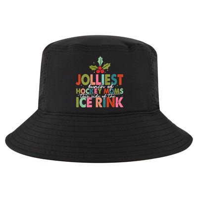 Jolliest Bunch Of Hockey Moms This Side Of The Ice Rink Cute Gift Cool Comfort Performance Bucket Hat