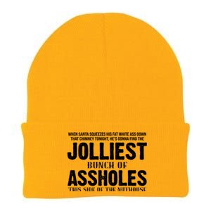 Jolliest Bunch Of Assholes Funny Christmas Vacation Knit Cap Winter Beanie