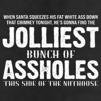 Jolliest Bunch Of Assholes Funny Christmas Vacation 7 Panel Mesh Trucker Snapback Hat