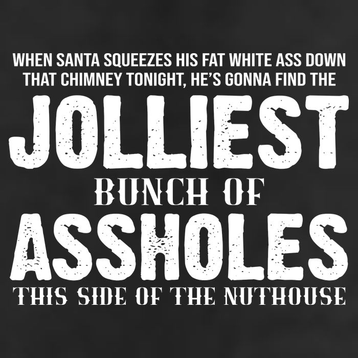 Jolliest Bunch Of Assholes Funny Christmas Vacation 7 Panel Mesh Trucker Snapback Hat