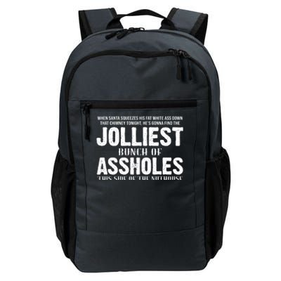 Jolliest Bunch Of Assholes Funny Christmas Vacation Daily Commute Backpack