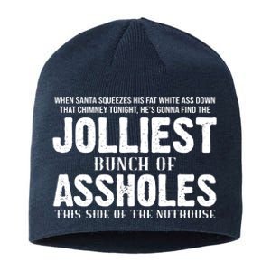 Jolliest Bunch Of Assholes Funny Christmas Vacation Sustainable Beanie