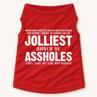 Jolliest Bunch Of Assholes Funny Christmas Vacation Doggie Tank