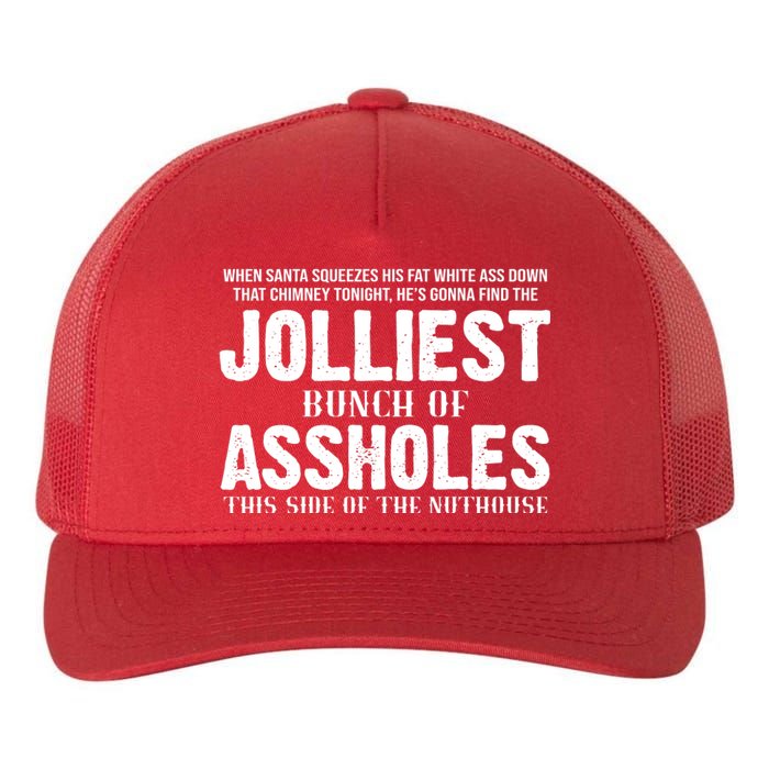 Jolliest Bunch Of Assholes Funny Christmas Vacation Yupoong Adult 5-Panel Trucker Hat