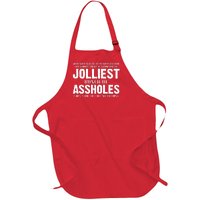 Jolliest Bunch Of Assholes Funny Christmas Vacation Full-Length Apron With Pockets