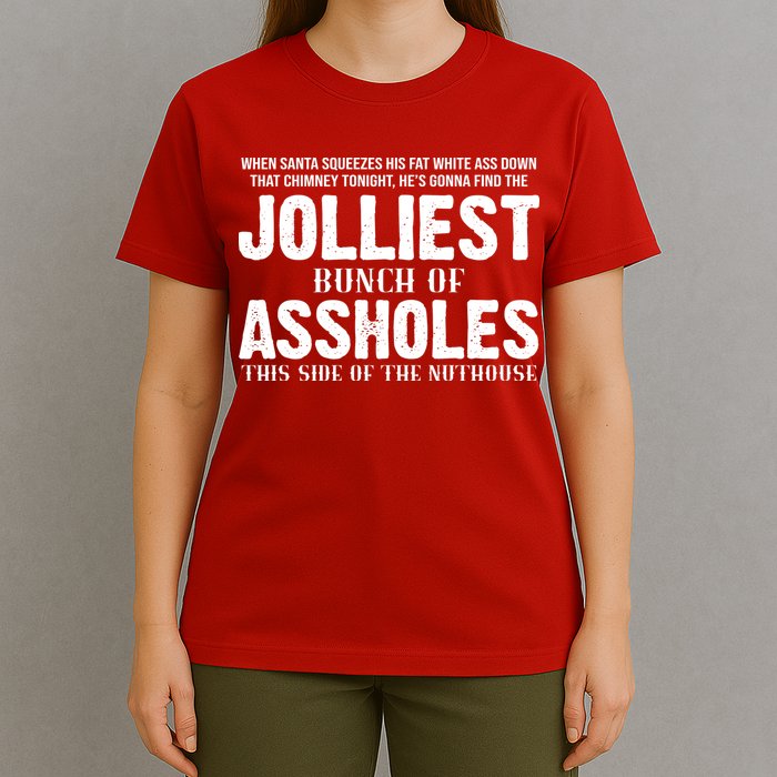 Jolliest Bunch Of Assholes Funny Christmas Vacation T-Shirt
