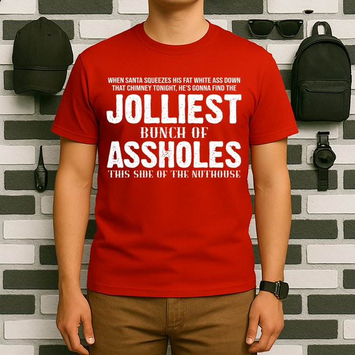 Jolliest Bunch Of Assholes Funny Christmas Vacation T-Shirt