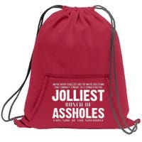 Jolliest Bunch Of Assholes Funny Christmas Vacation Sweatshirt Cinch Pack Bag