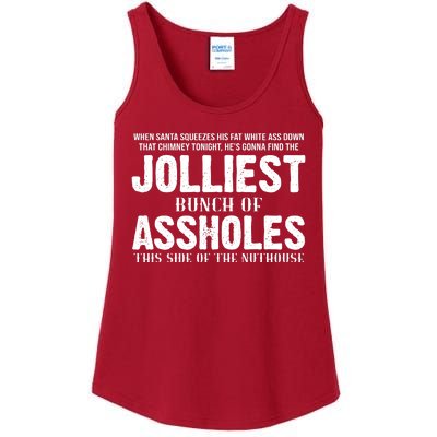 Jolliest Bunch Of Assholes Funny Christmas Vacation Ladies Essential Tank