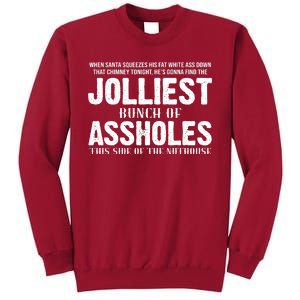 Jolliest Bunch Of Assholes Funny Christmas Vacation Tall Sweatshirt