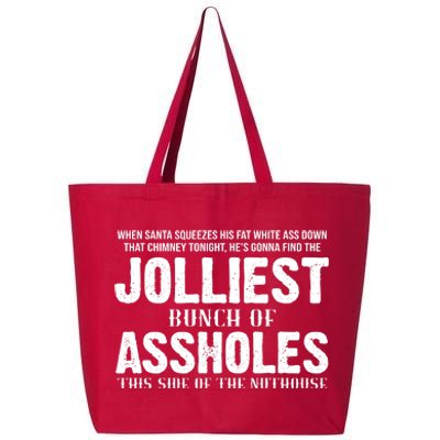 Jolliest Bunch Of Assholes Funny Christmas Vacation 25L Jumbo Tote