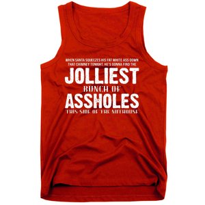 Jolliest Bunch Of Assholes Funny Christmas Vacation Tank Top