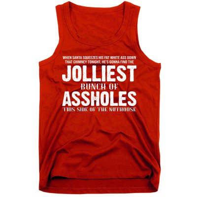 Jolliest Bunch Of Assholes Funny Christmas Vacation Tank Top