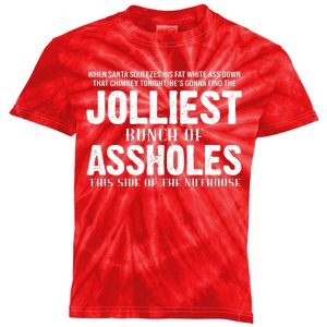 Jolliest Bunch Of Assholes Funny Christmas Vacation Kids Tie-Dye T-Shirt