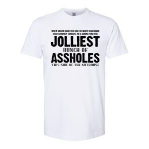 Jolliest Bunch Of Assholes Funny Christmas Vacation Softstyle CVC T-Shirt