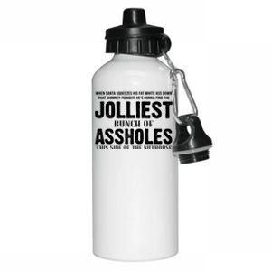 Jolliest Bunch Of Assholes Funny Christmas Vacation Aluminum Water Bottle