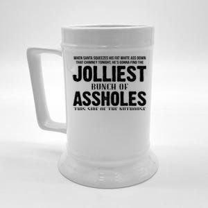 Jolliest Bunch Of Assholes Funny Christmas Vacation Beer Stein