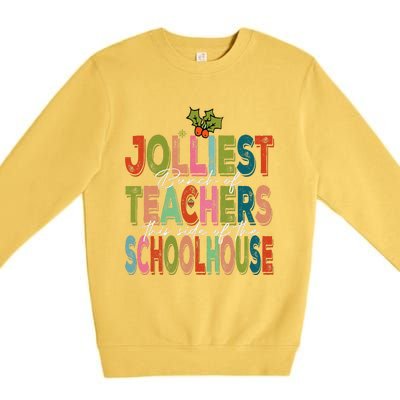 Jolliest Bunch Of Teachers This Side Of The Playground Xmas Premium Crewneck Sweatshirt