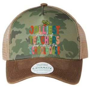 Jolliest Bunch Of Teachers This Side Of The Playground Xmas Legacy Tie Dye Trucker Hat